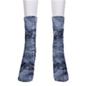 Faded Blue Texture Men s Crew Socks View1