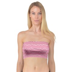 Boho Pink Stripes Bandeau Top by SpinnyChairDesigns