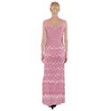 Boho Pink Stripes Thigh Split Maxi Dress View2