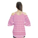 Boho Pink Stripes Flutter Tees View2