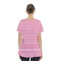 Boho Pink Stripes Skirt Hem Sports Top View2