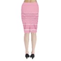 Boho Pink Stripes Midi Wrap Pencil Skirt View2