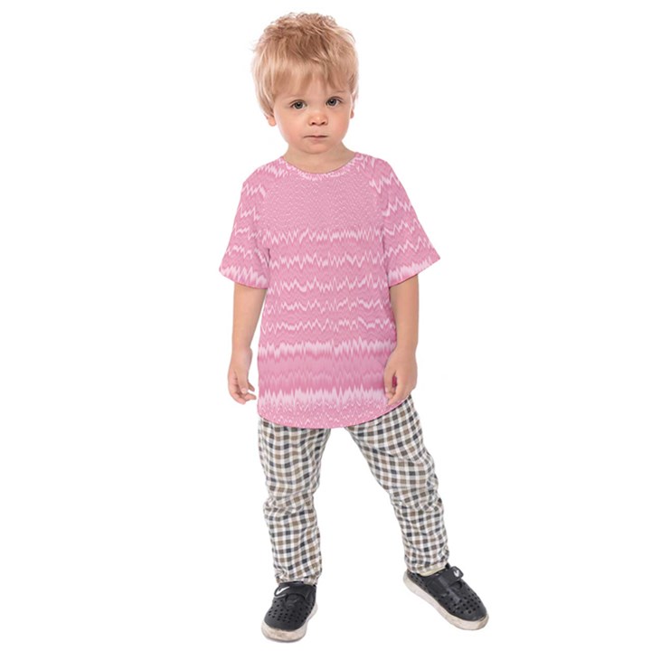 Boho Pink Stripes Kids  Raglan Tee