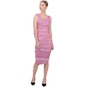 Boho Pink Stripes Sleeveless Pencil Dress View3