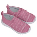 Boho Pink Stripes Kids  Velcro No Lace Shoes View3