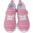 Boho Pink Stripes Women s Velcro Strap Shoes View1