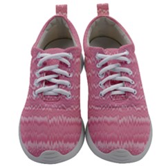 Boho Pink Stripes Mens Athletic Shoes by SpinnyChairDesigns