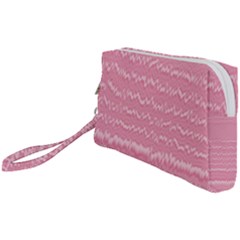 Boho Pink Stripes Wristlet Pouch Bag (small) by SpinnyChairDesigns