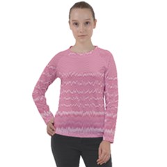 Boho Pink Stripes Women s Long Sleeve Raglan Tee