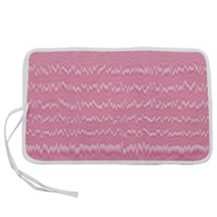 Boho Pink Stripes Pen Storage Case (l) by SpinnyChairDesigns