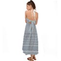 Boho Faded Blue Stripes Halter Tie Back Dress  View2