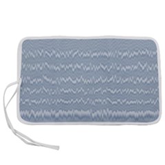 Boho Faded Blue Stripes Pen Storage Case (s)