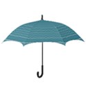 Boho Teal Stripes Hook Handle Umbrellas (Medium) View3