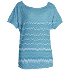 Boho Teal Stripes Women s Oversized Tee by SpinnyChairDesigns