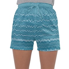 Boho Teal Stripes Sleepwear Shorts by SpinnyChairDesigns