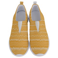 Boho Saffron Yellow Stripes No Lace Lightweight Shoes by SpinnyChairDesigns