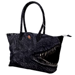 Trex Dinosaur Head Dark Poster Canvas Shoulder Bag