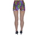 Colorful Jungle Pattern Skinny Shorts View2