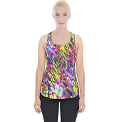 Colorful Jungle Pattern Piece Up Tank Top