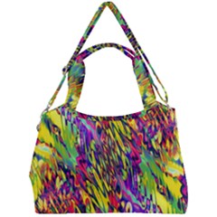 Colorful Jungle Pattern Double Compartment Shoulder Bag by SpinnyChairDesigns