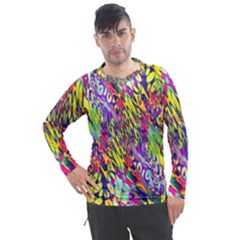 Colorful Jungle Pattern Men s Pique Long Sleeve Tee