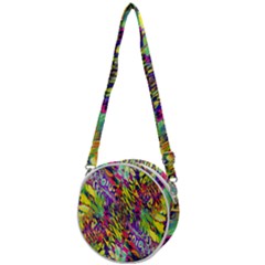 Colorful Jungle Pattern Crossbody Circle Bag