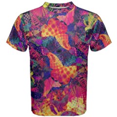 Colorful Boho Abstract Art Men s Cotton Tee by SpinnyChairDesigns