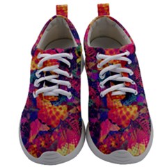 Colorful Boho Abstract Art Mens Athletic Shoes by SpinnyChairDesigns