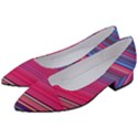 Boho Pink Blue Stripes Women s Block Heels  View2