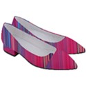 Boho Pink Blue Stripes Women s Block Heels  View3