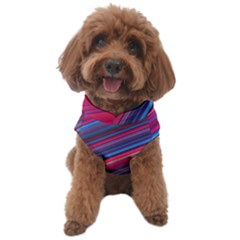 Boho Pink Blue Stripes Dog Sweater by SpinnyChairDesigns