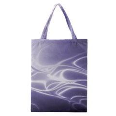 Violet Glowing Swirls Classic Tote Bag by SpinnyChairDesigns