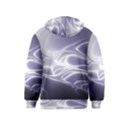 Violet Glowing Swirls Kids  Pullover Hoodie View2