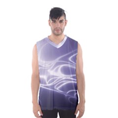 Violet Glowing Swirls Men s Basketball Tank Top by SpinnyChairDesigns