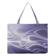 Violet Glowing Swirls Medium Tote Bag by SpinnyChairDesigns