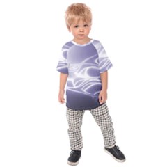 Violet Glowing Swirls Kids  Raglan Tee