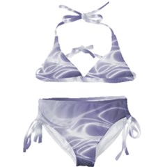 Violet Glowing Swirls Kids  Classic Bikini Set by SpinnyChairDesigns