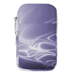 Violet Glowing Swirls Waist Pouch (small) by SpinnyChairDesigns