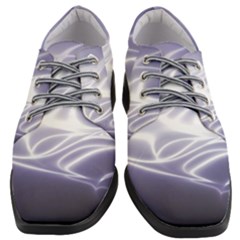 Violet Glowing Swirls Women Heeled Oxford Shoes by SpinnyChairDesigns