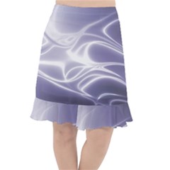 Violet Glowing Swirls Fishtail Chiffon Skirt by SpinnyChairDesigns