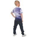 Violet Glowing Swirls Kids  Polo Tee View2