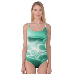 Biscay Green Glow Camisole Leotard  by SpinnyChairDesigns