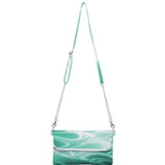 Biscay Green Glow Mini Crossbody Handbag by SpinnyChairDesigns