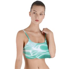 Biscay Green Glow Layered Top Bikini Top  by SpinnyChairDesigns