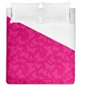 Magenta Pink Butterflies Pattern Duvet Cover (Queen Size) View1