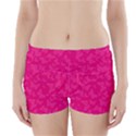 Magenta Pink Butterflies Pattern Boyleg Bikini Wrap Bottoms View1