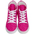 Magenta Pink Butterflies Pattern Women s Hi-Top Skate Sneakers View1