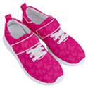 Magenta Pink Butterflies Pattern Women s Velcro Strap Shoes View3