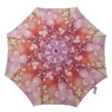 Boho Pastel Pink Floral Print Hook Handle Umbrellas (Medium) View1