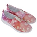 Boho Pastel Pink Floral Print No Lace Lightweight Shoes View3